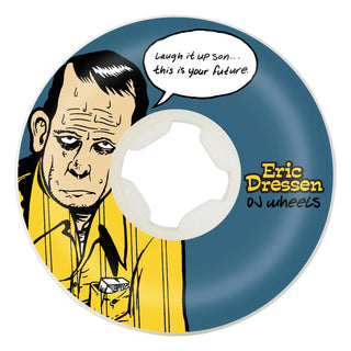 OJ Skateboard Wheels 58mm Eric Dressen Laugh It Up 99A + Bronson G3 Bearings