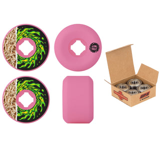 Slime Balls Skateboard Wheels and Independent Bearings Combo 54mm Tear Away Maggots 97A