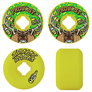 Slime Balls Skateboard Wheels 56mm Provost Beer Guest Vomit Mini 97A Green