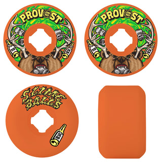 Slime Balls Skateboard Wheels 54mm Provost Beer Guest Vomit Mini 97A Orange