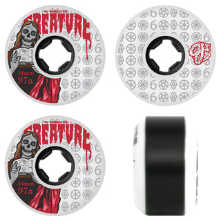 OJ Skateboard Wheels 54mm The Book Of OJ Bloodsuckers 97A Creature White