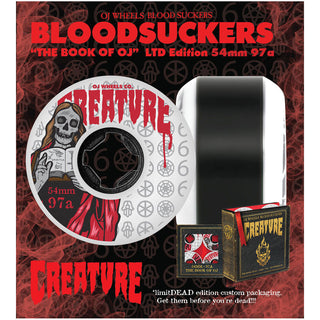 OJ Skateboard Wheels 54mm The Book Of OJ Bloodsuckers 97A Creature White