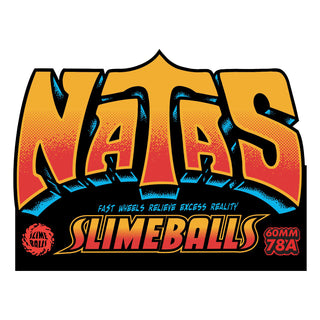 Slime Balls Skateboard Wheels 60mm Natas Kaupas Reissue OG Slime 78A Blue