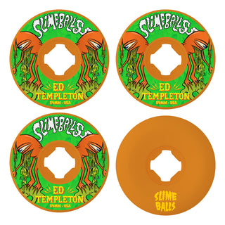 Slime Balls Skateboard Wheels 54mm Ed Templeton Vomit Mini Hardline 95A Orange