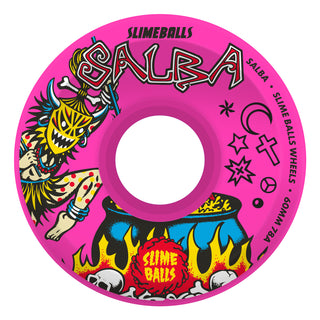 Slime Balls Skateboard Wheels 60mm Salba Witch Doctor Reissue OG Slime 78A Pink
