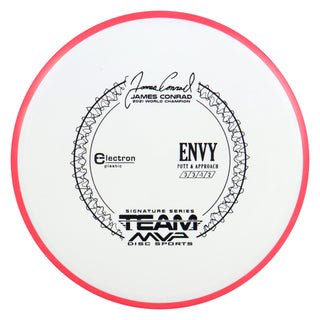 Axiom Disc Golf Electron James Conrad Signature Envy Putter 3/3/-1/2 White/Red 172 grams