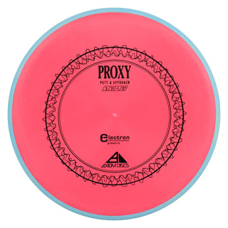 Axiom Disc Golf Electron Proxy Putter 3/3/-1/0.5 Red/Teal 174 grams
