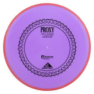 Axiom Disc Golf Electron Proxy Putter 3/3/-1/0.5 Purple/Orange Red 173 grams