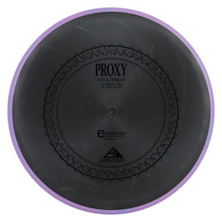 Axiom Disc Golf Electron Proxy Putter 3/3/-1/0.5 Black/Purple 173 grams