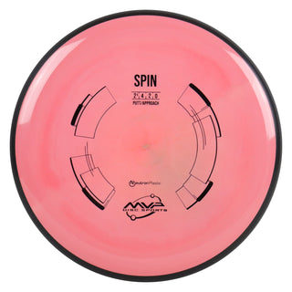MVP Disc Golf Neutron Spin Putter 2.5/4/-2/0 Berry Red 171 grams