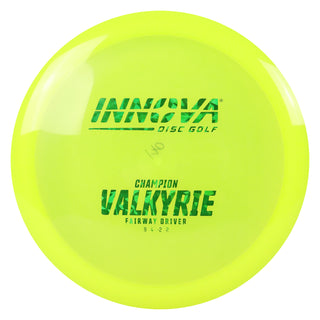 Innova Disc Golf Champion Valkyrie Fairway Driver 9/4/-2/2 Yellow/Green Shatter 170 grams