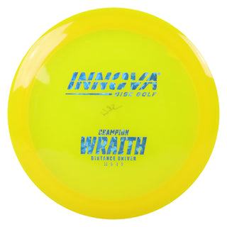 Innova Disc Golf Champion Wraith Distance Driver 11/5/-1/3 Yellow/Blue Shatter 173 grams