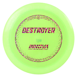 Innova Disc Golf Champion Blizzard Destroyer Driver 12/5/-1/3 DayGlo/Magenta Shatter 138 grams