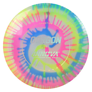 Innova Disc Golf Champion I-Dye Gorgon Distance Driver 10/6/-2/1 Pink Blue Green Swirl/Gold Holo 173 grams