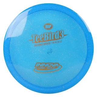 Innova Disc Golf Champion Metal Flake Teebird3 Fairway Driver 8/4/0/2 Blue/Gold 169 grams
