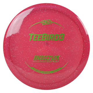 Innova Disc Golf Champion Metal Flake Teebird3 Fairway Driver 8/4/0/2 Red/Olive 168 grams