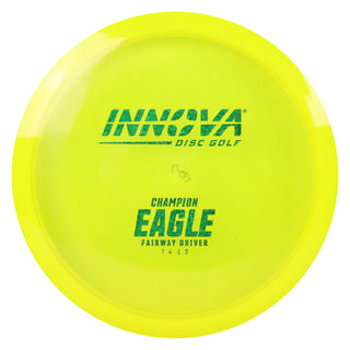 Innova Disc Golf Champion Eagle Fairway Driver 7/4/-1/3 Yellow/Green Matrix 173 grams