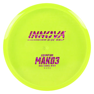 Innova Disc Golf Champion Mako3 Midrange Disc 5/5/0/0 DayGlo/Magenta Shatter 180 grams
