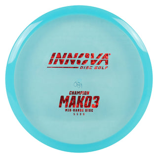 Innova Disc Golf Champion Mako3 Midrange Disc 5/5/0/0 Blue/Red Shatter 180 grams