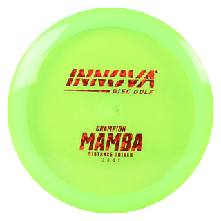 Innova Disc Golf Champion Mamba Distance Driver 11/6/-5/1 Green/Red Shatter 171 grams
