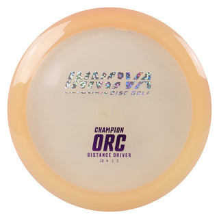 Innova Disc Golf Champion Orc Distance Driver 10/4/-1/3 Peach/Holo Stars/Purple 167 grams