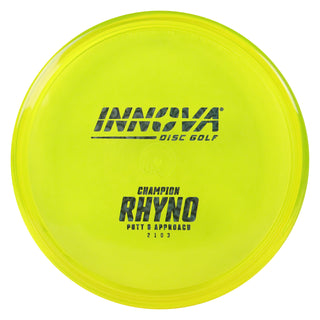 Innova Disc Golf Champion Rhyno Putting Disc 2/1/0/3 Yellow/Black Prisms 173 grams
