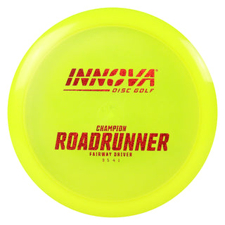 Innova Disc Golf Champion Roadrunner Fairway Driver 9/5/-4/1 Yellow/Red Shimmer 173 grams