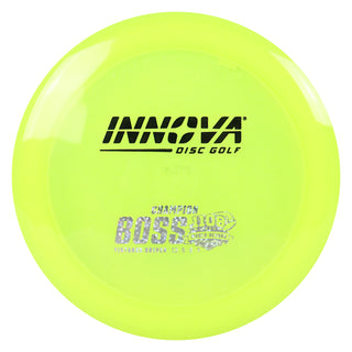Innova Disc Golf Champion Boss Distance Driver 13/5/-1/3 Yellow/Black/Holo Stars 173 grams