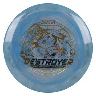 Innova Disc Golf Philo Brathwaite Tour Series Star Destroyer 12/5/-1/3 Storm Blue/Gold 167 grams