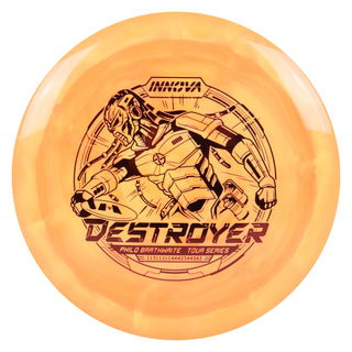 Innova Disc Golf Philo Brathwaite Tour Series Star Destroyer 12/5/-1/3 Neon Orange/Red 167 grams