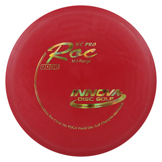 Innova Disc Golf Pro KC Roc Midrange Disc 4/4/0/3 Red/Gold Cubes 177 grams