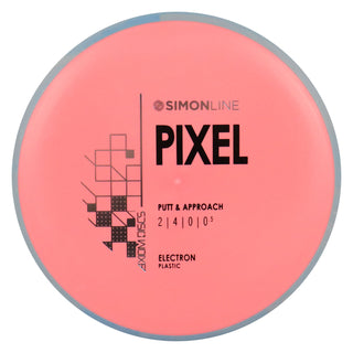 Axiom Disc Golf Simon Line Electron Lizotte Pixel Putter 2/4/0/0.5 Peach/Grey 173 grams