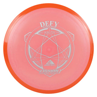 Axiom Disc Golf Fission Defy Distance Driver 11/5/-1/3 Light Red/Orange 152 grams