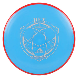 Axiom Disc Golf Fission Hex Midrange 5/5.5/-1/1 Blue/Red 177 grams
