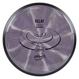 MVP Disc Golf Cosmic Neutron Relay Fairway Driver 6/5/-2/1 Black Lavender 157 grams