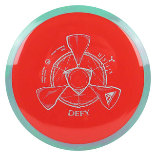Axiom Disc Golf Neutron Defy Distance Driver 11/5/-1/3 Red/Teal Blend 173 grams