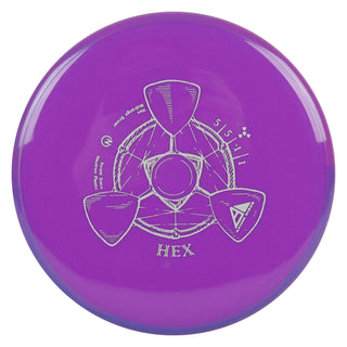 Axiom Disc Golf Neutron Hex Midrange 5/5/-1/1 Purple/Purple Blend 170 grams