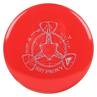 Axiom Disc Golf Neutron Soft Proxy Putter 3/3/-1/0.5 Red/Red Orange 171 grams