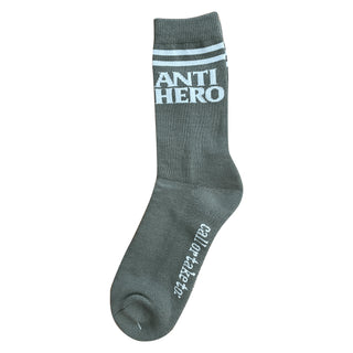 Anti Hero Skateboards Socks Black Hero If Found Grey/White
