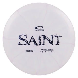 Latitude 64 Disc Golf Retro Burst Saint Fairway Driver 9/7/-1/2 Lavender/Blue 173 grams
