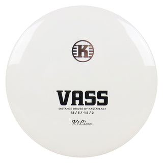 Kastaplast Disc Golf K1 Vass Distance Driver 12/5/-1.5/2 White/Silver 172 grams