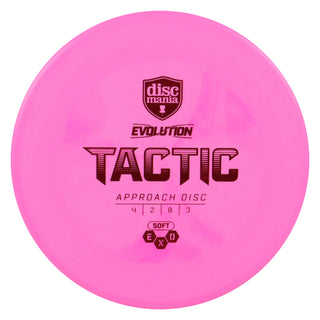 Discmania Disc Golf Soft Exo Tactic Putter 4/2/0/3 Pink/Red 176 grams
