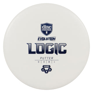 Discmania Disc Golf Exo Hard Logic Putter 3/3/0/1 White/Blue 176 grams