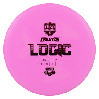 Discmania Disc Golf Exo Hard Logic Putter 3/3/0/1 Pink/Red 173 grams