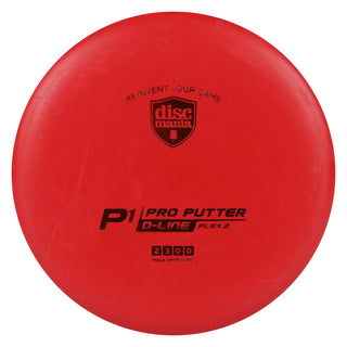 Discmania Disc Golf D-Line Flex 2 P1 Pro Putter 2/3/0/0 Red/Orange 173 grams