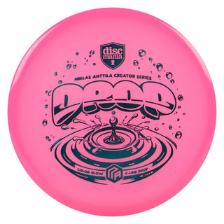 Discmania Disc Golf C-Line Niklas Anttila Color Glow Drop Putter 4/3/0/3 Pink Glow/Turquoise 173 grams