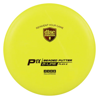 Discmania Disc Golf D-Line Flex 2 P1X Putter 2/3/0/0 Yellow/Orange 173 grams