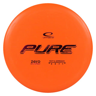 Latitude 64 Disc Golf Zero Hard Pure Putter 3/3/-1/1 Orange/Purple 173 grams