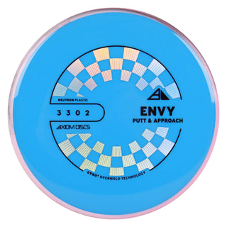 Axiom Discs Project Lab Coat Neutron Envy Putter 3/3/0/2 Blue/Pink Black 165 grams