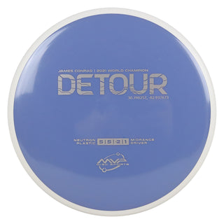 MVP Discs Sports Project Lab Coat James Conrad Neutron Detour Midrange 5/5/-2/1 Slate 173 grams